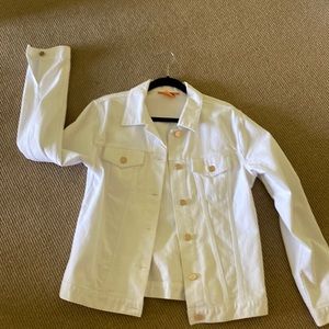 Tory Burch White Denim Jacket- 12